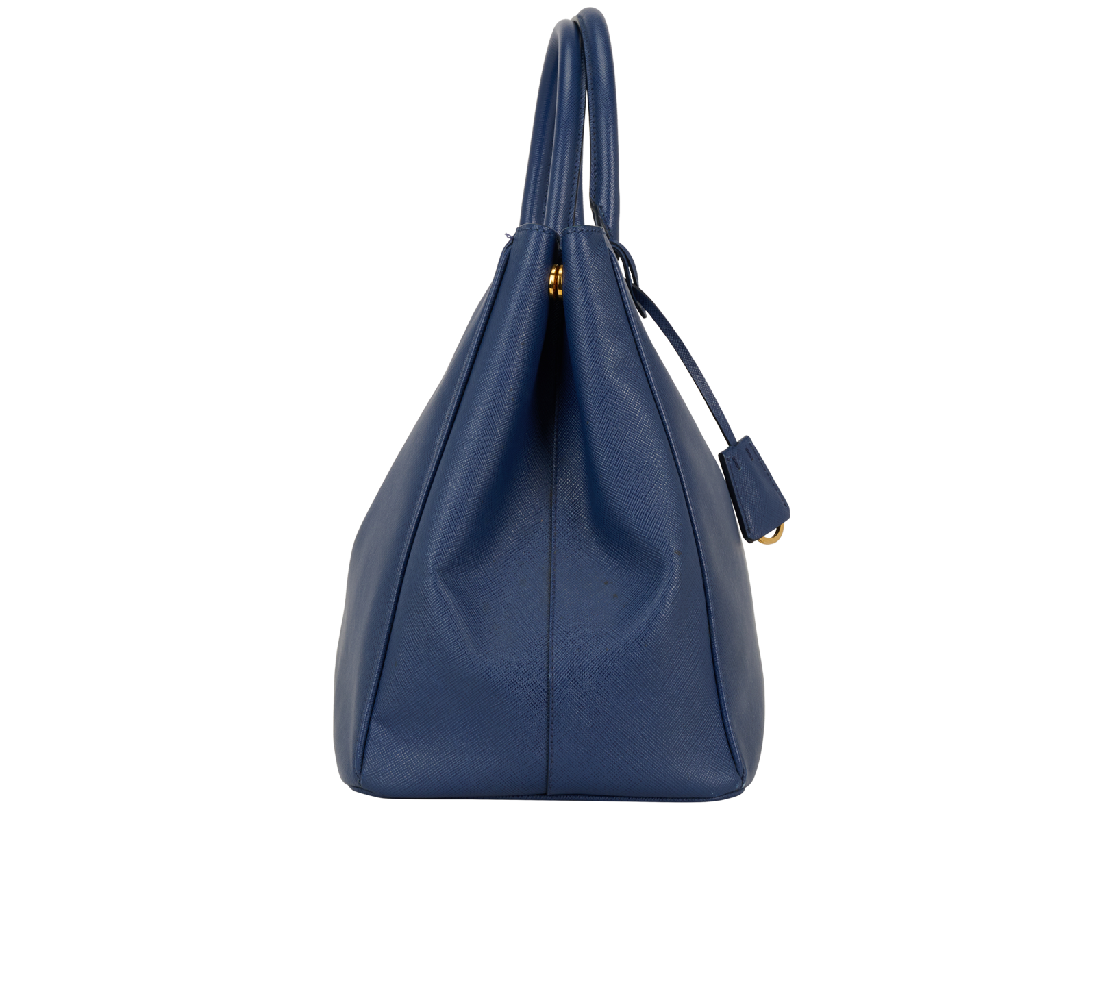 Large Galleria, &pound;495, Handbags, Blue, Leather, Side view